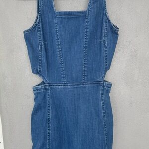 MADEWELL cutout denim mini